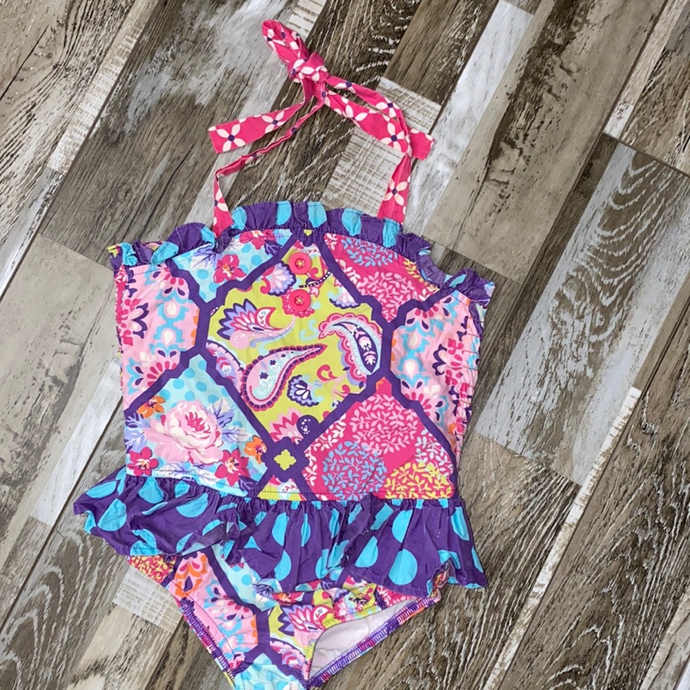 Girls Eleanor Rose one piece swimsuit size 4-5